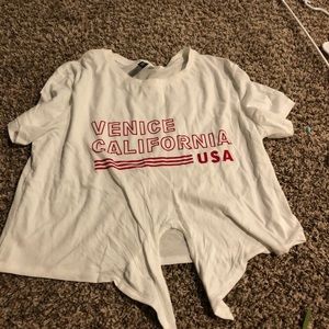 Tied up Vince H&M top cropped